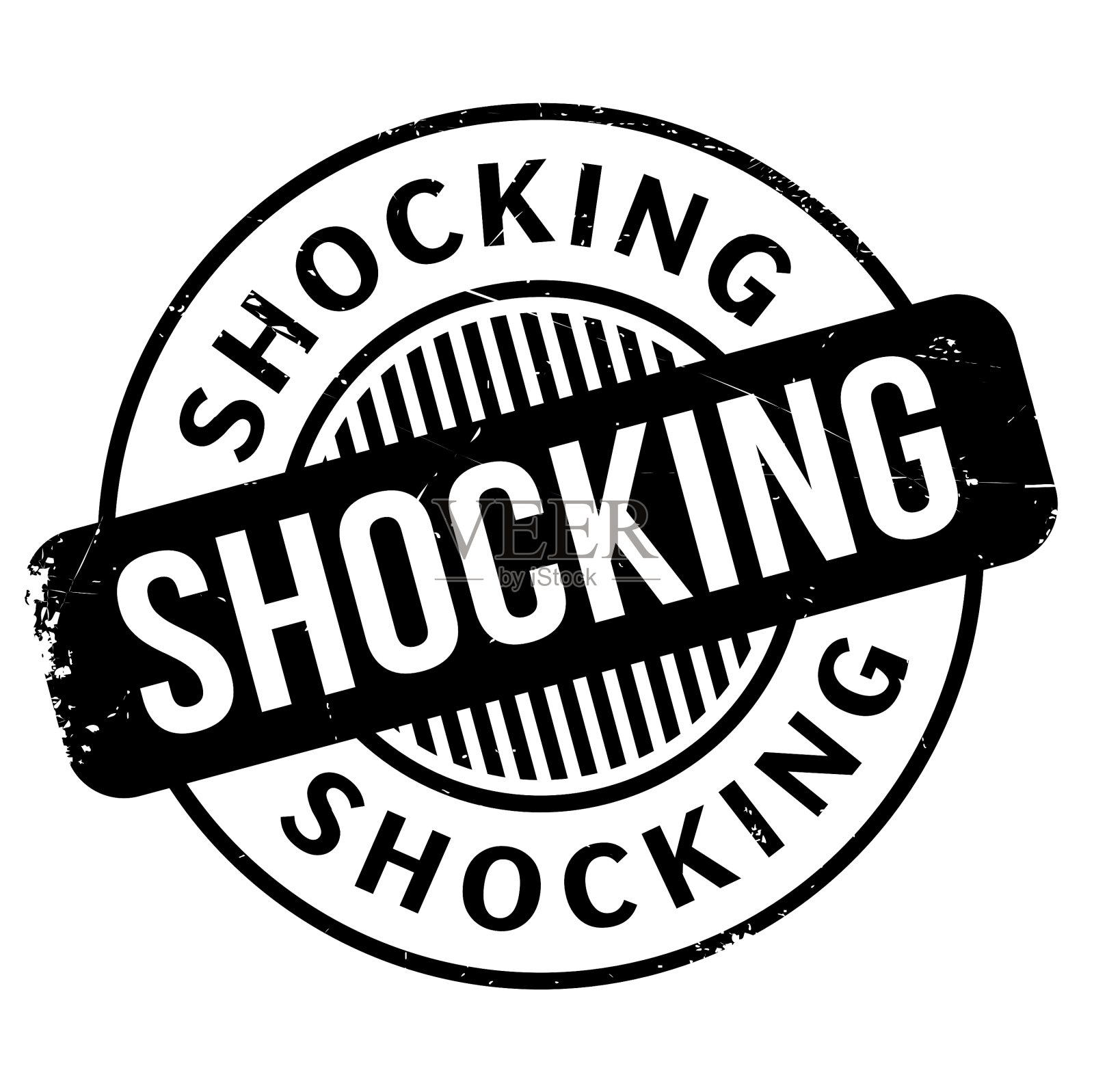 令人震惊的橡皮图章设计元素图片