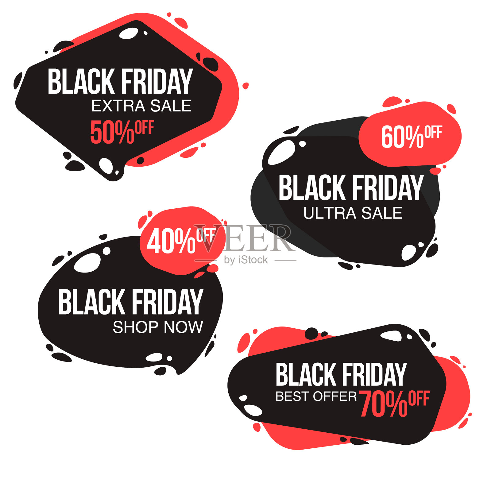 黑色星期五促销设计模板概念设计元素图片