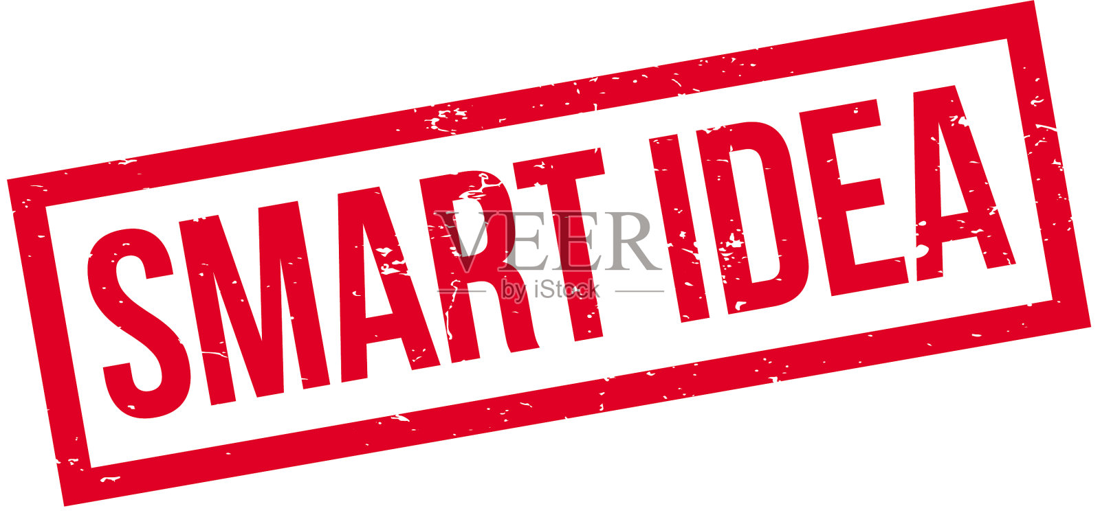 聪明的想法橡皮图章插画图片素材