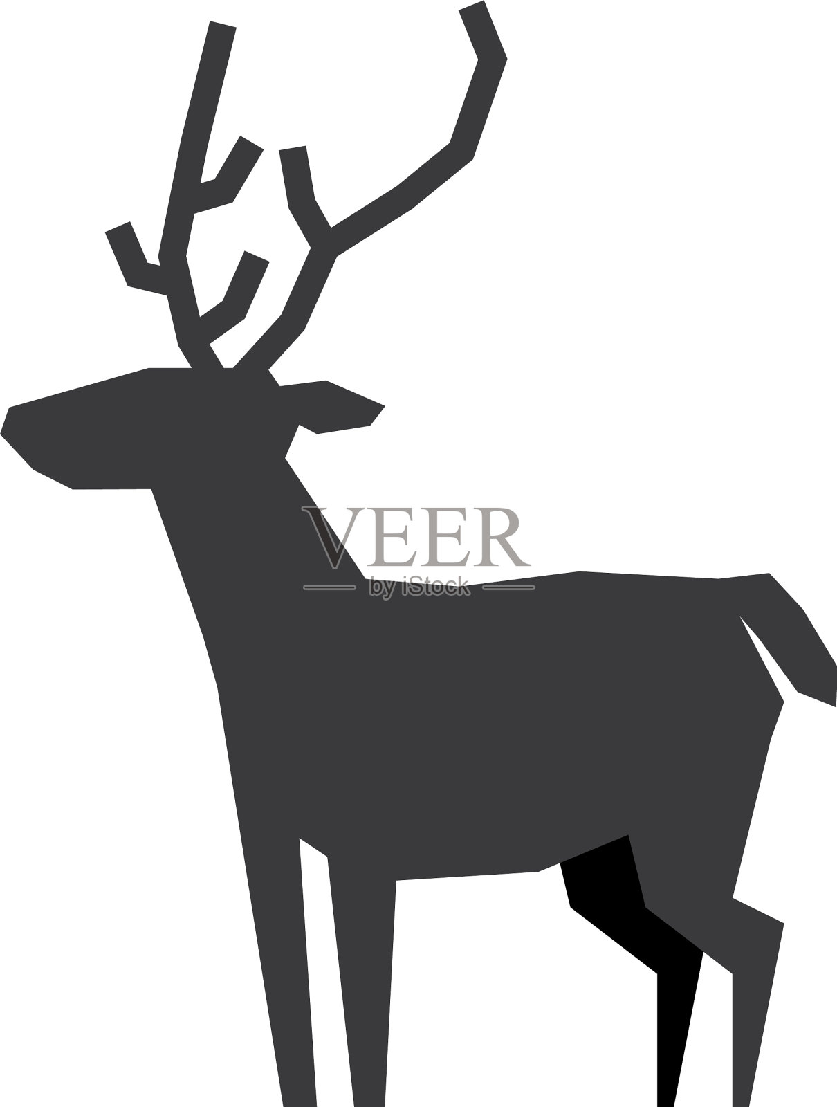 圣诞驯鹿动物设计元素图片