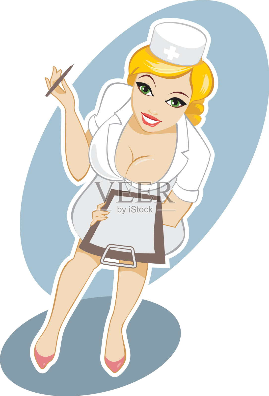 性感护士插画图片素材