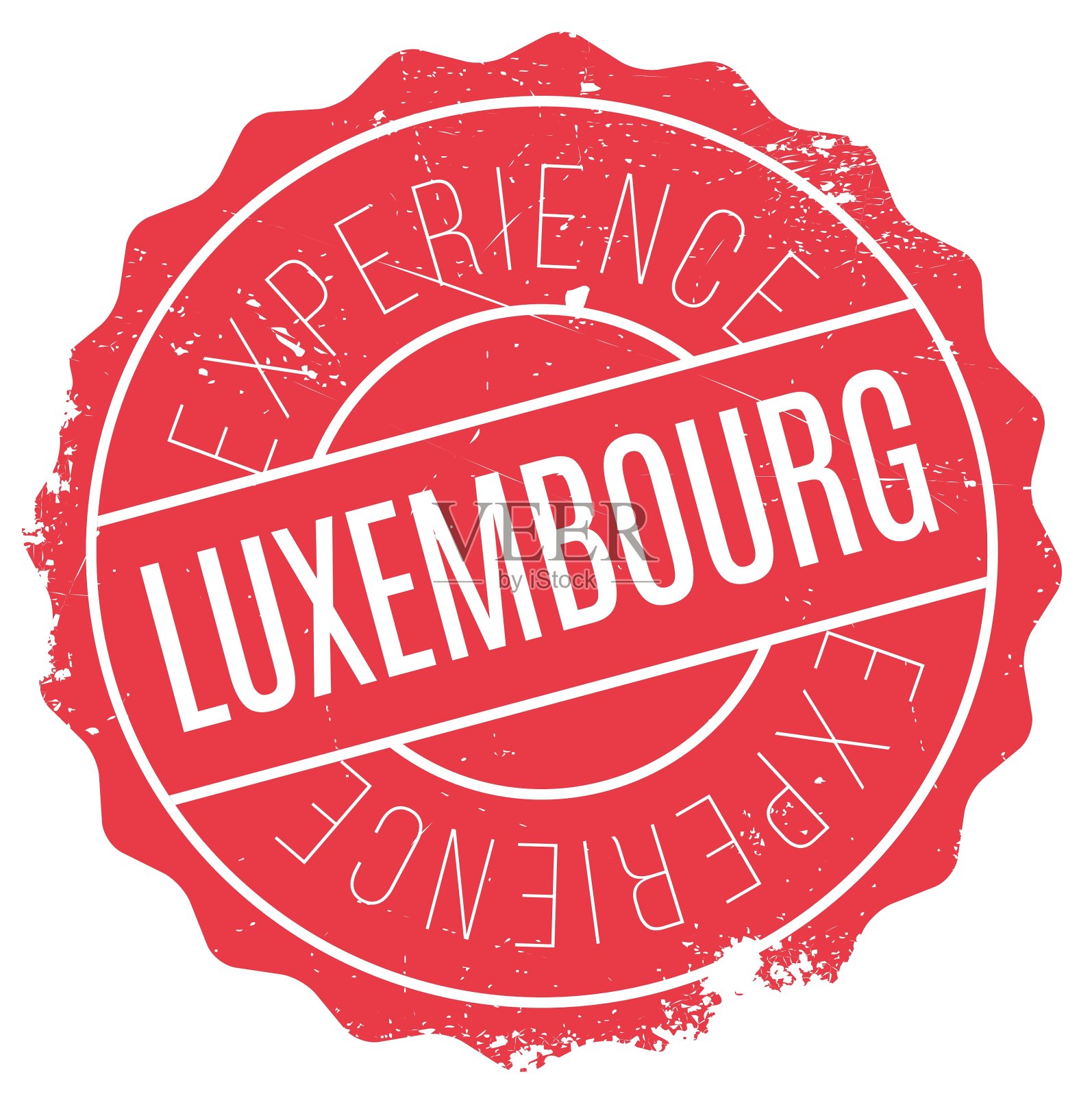 卢森堡邮票橡胶垃圾插画图片素材