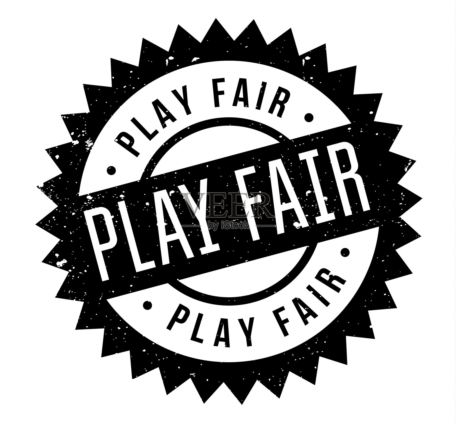 公平比赛橡皮图章设计元素图片