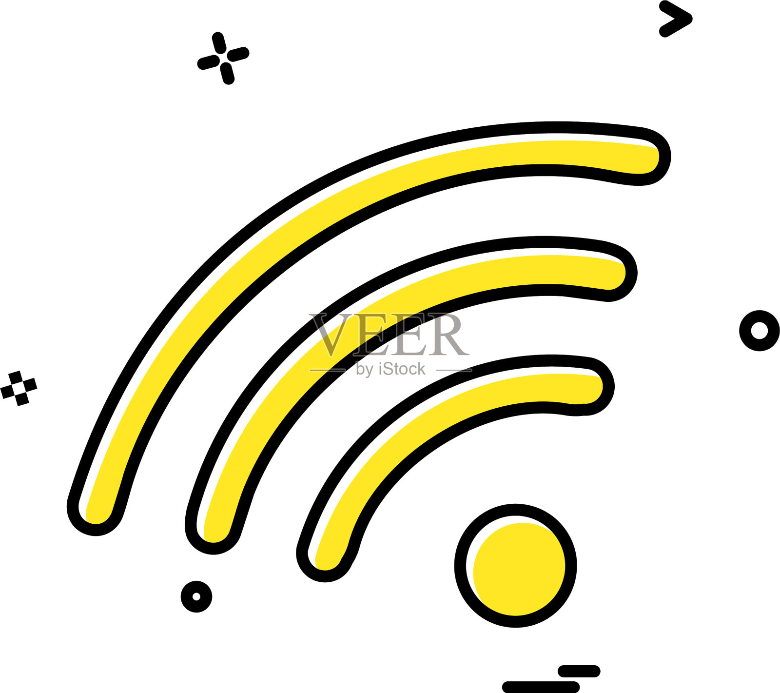 无线图标设计插画图片素材