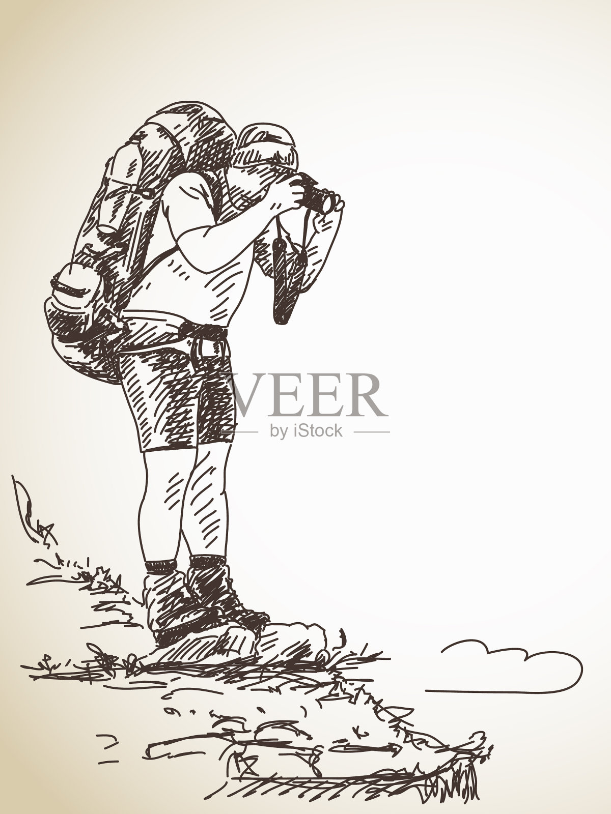 摄影师插画图片素材