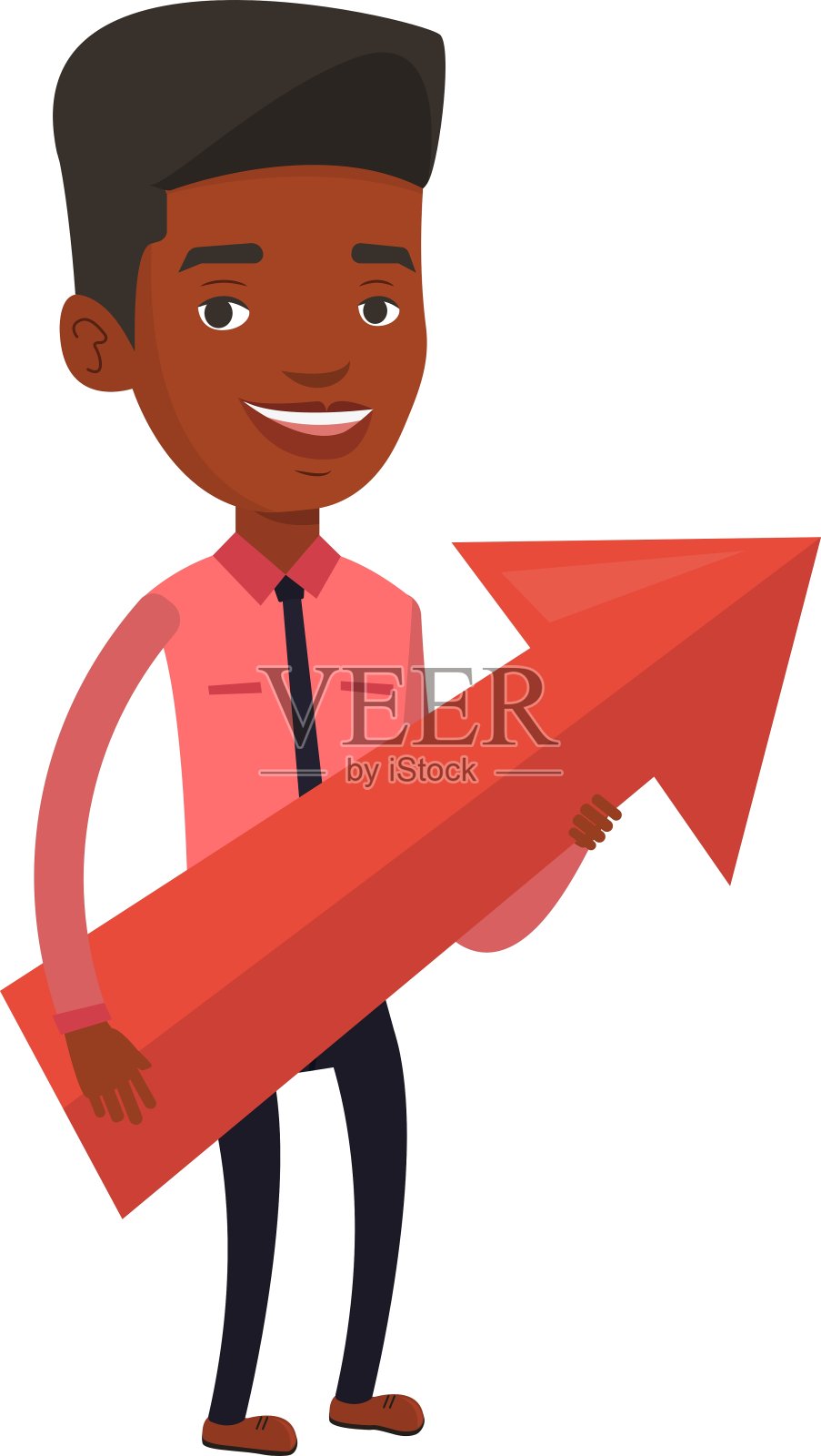 以业务增长为目标的商人设计元素图片