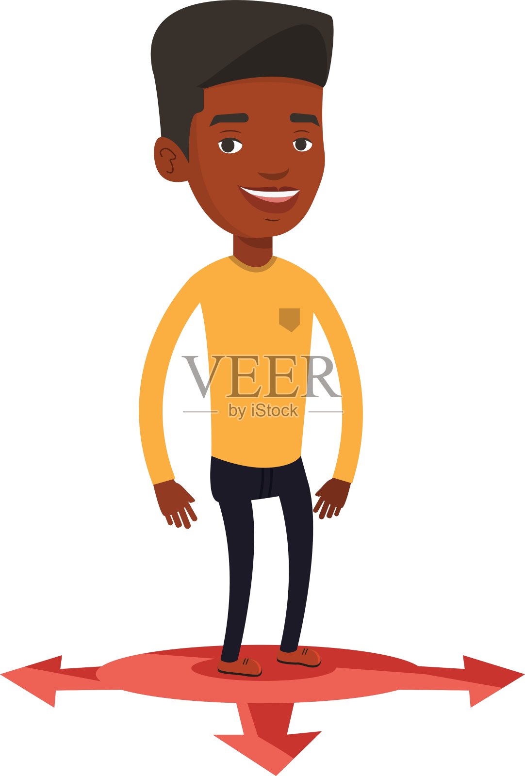 男人选择职业道路设计元素图片