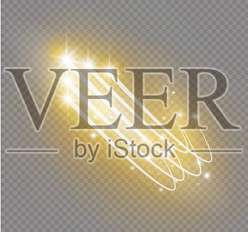 抽象发光魔术星光效果插画图片素材