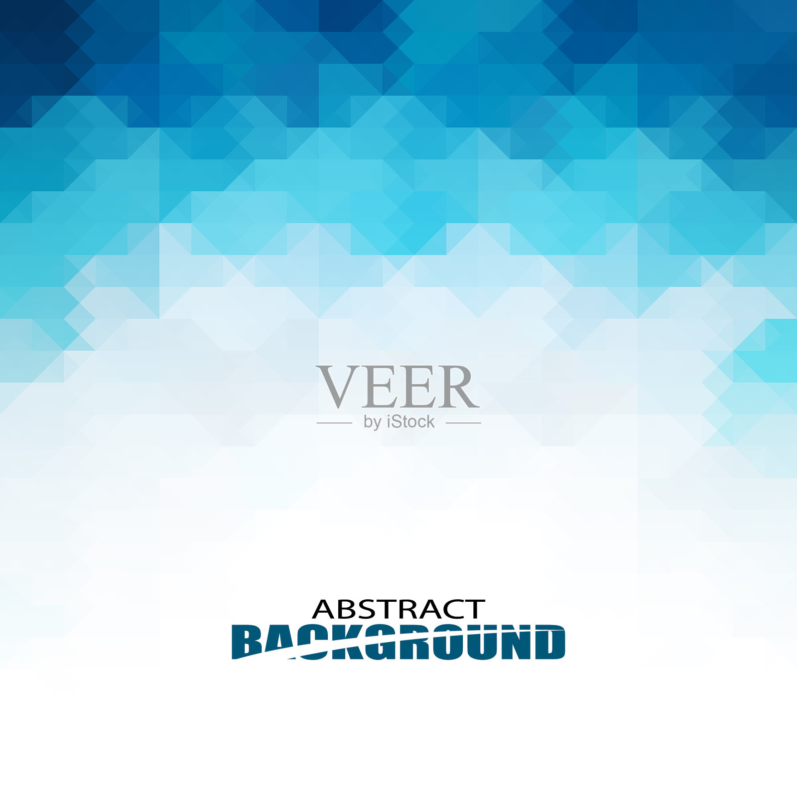 抽象的蓝色背景由三角形构成插画图片素材