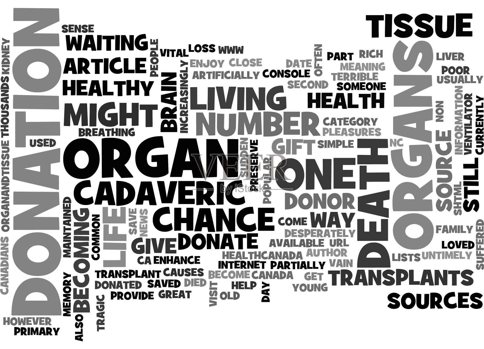 为什么成为捐赠文本词云的概念插画图片素材