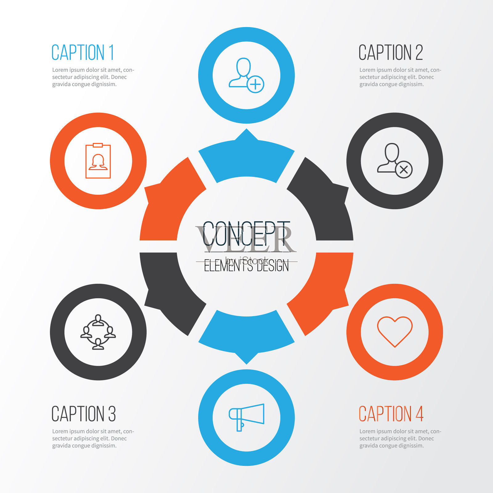 通讯图标集合禁止团队图标素材