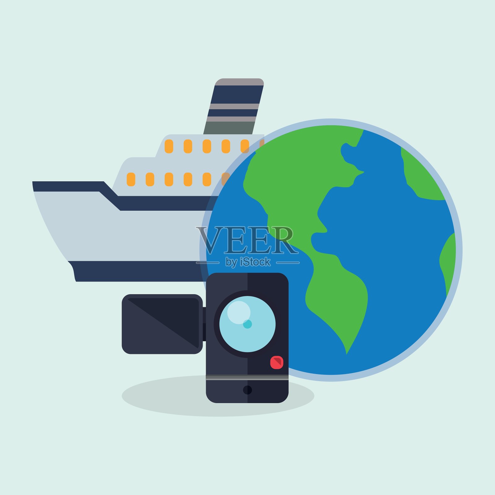 旅行设计旅行图标插画图片素材