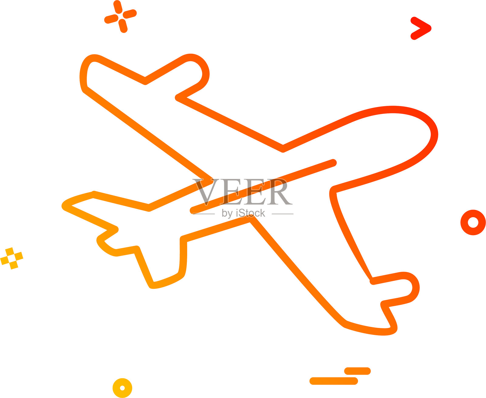 飞机图标设计插画图片素材