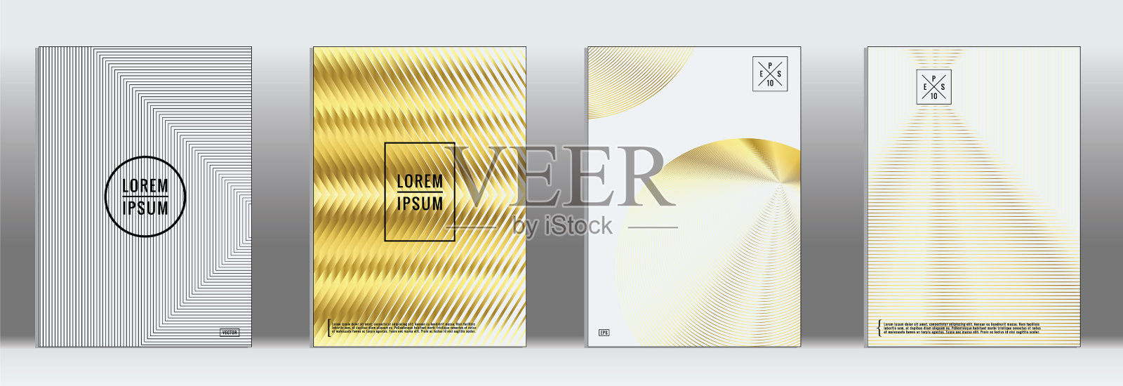 海报设计的几何线条图案插画图片素材