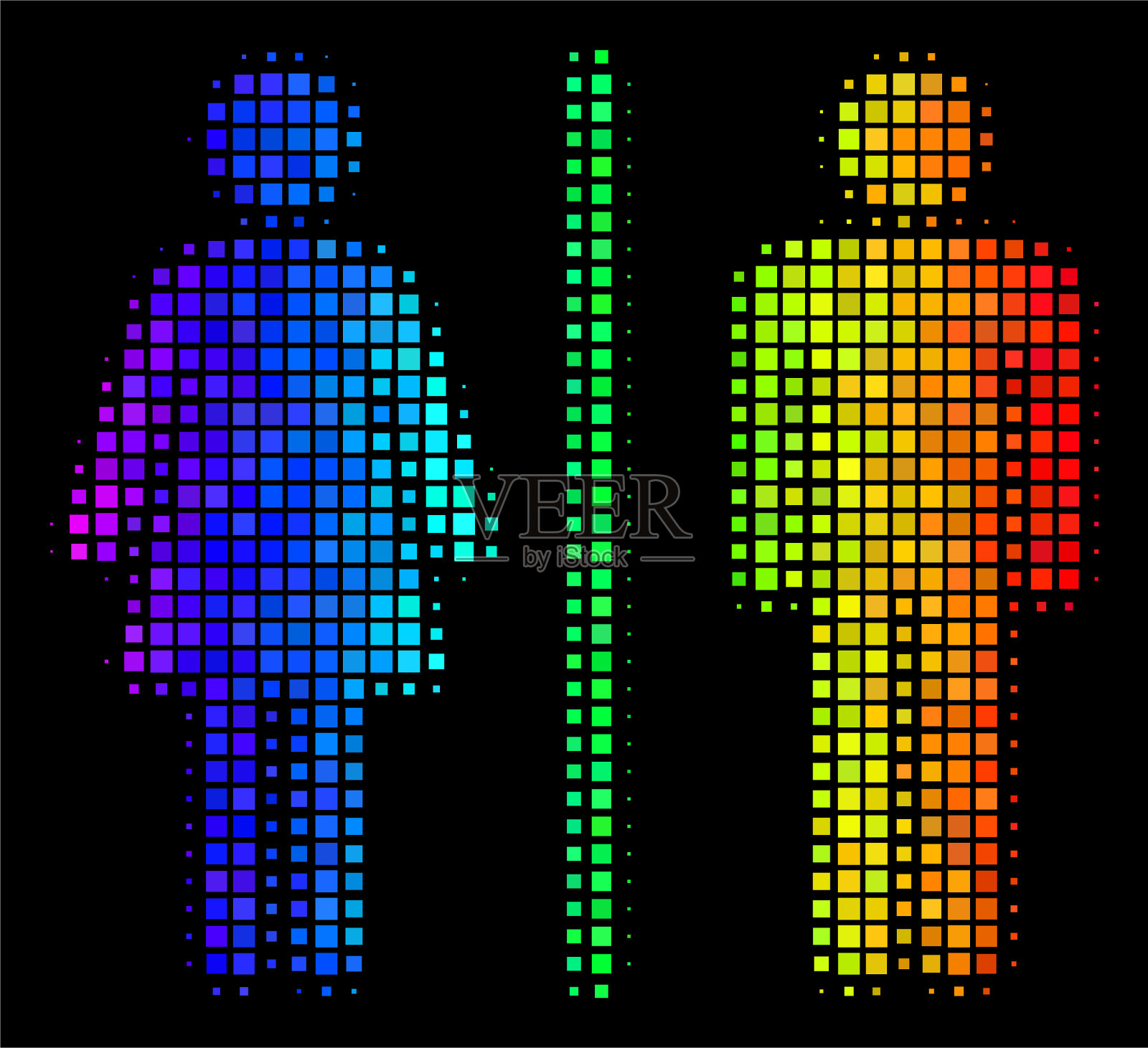 谱点厕所人的图标插画图片素材