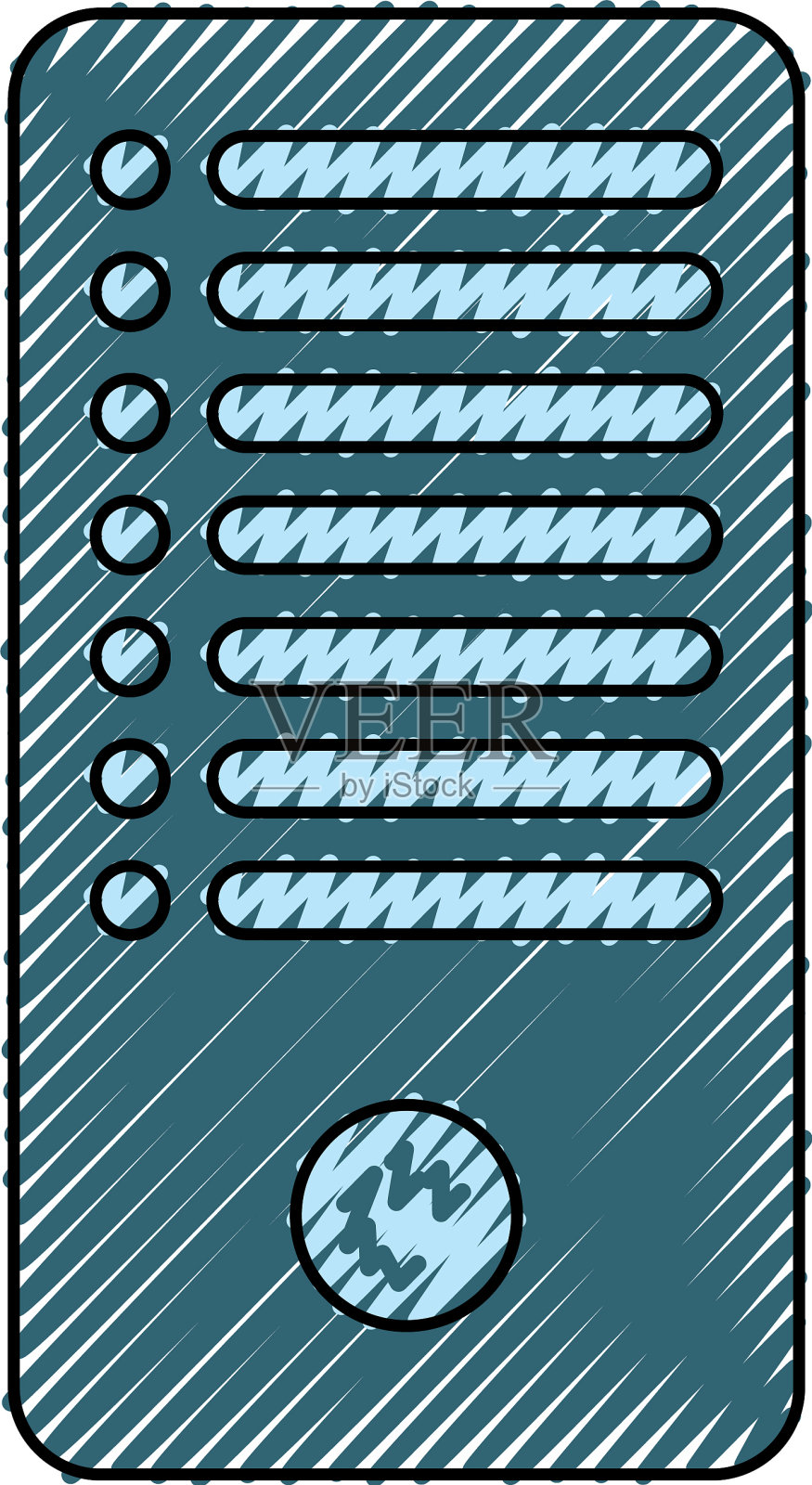 存储数据库塔插画图片素材