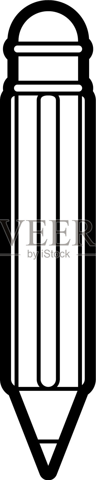 孤立的铅笔设计插画图片素材