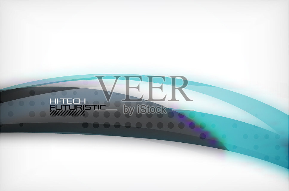 时尚波背景插画图片素材