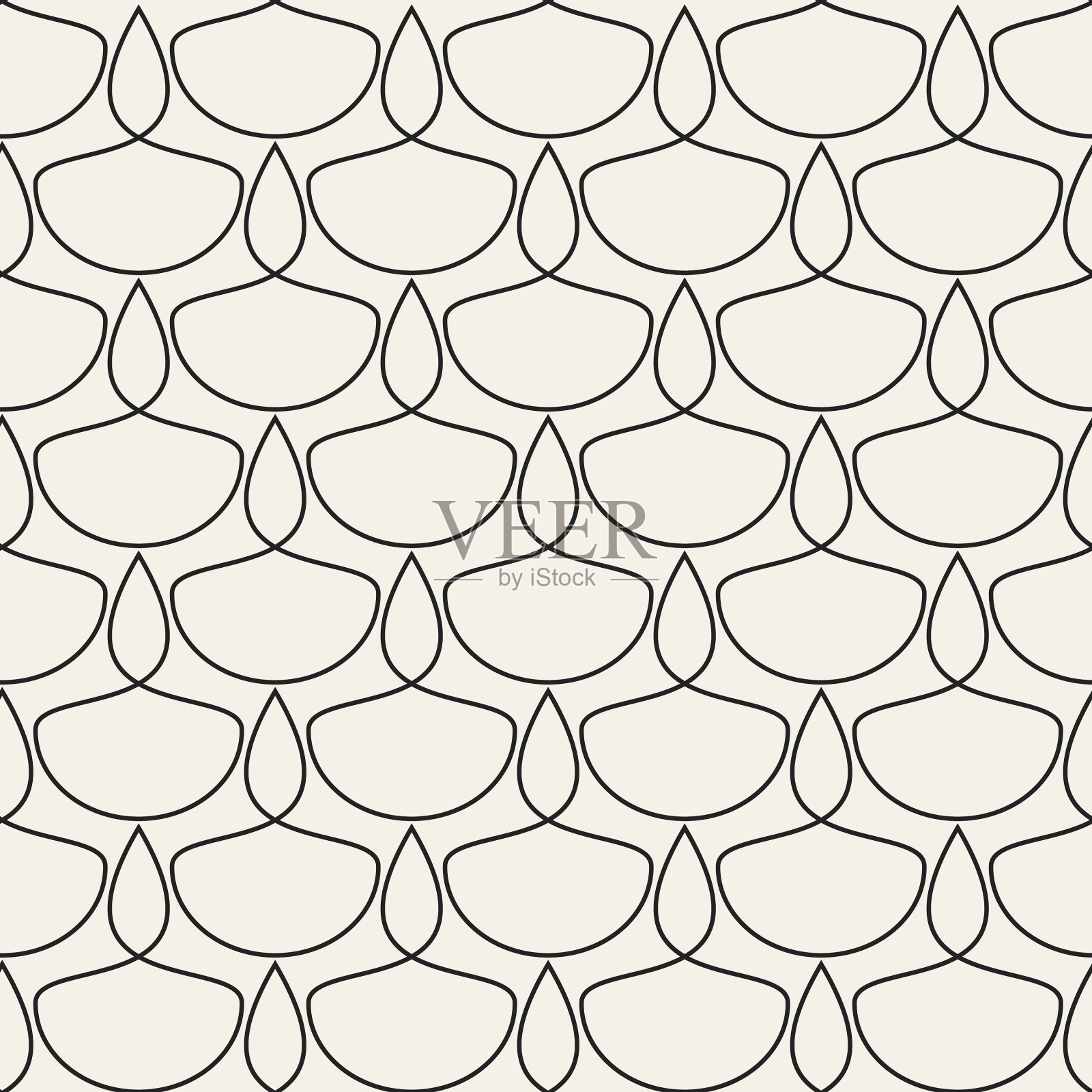 抽象概念单色几何插画图片素材