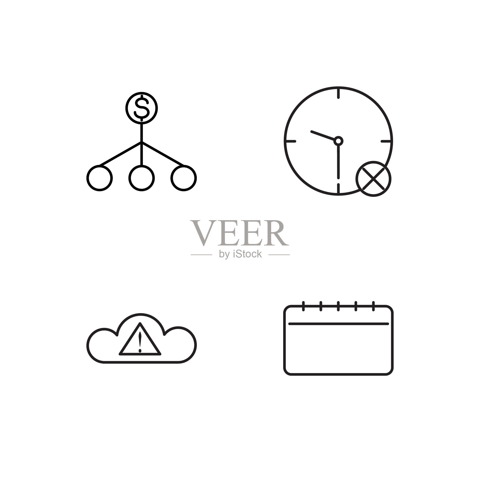 业务简单概述图标集图标素材