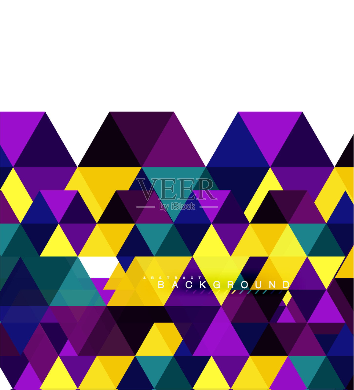 彩色三角形抽象背景马赛克插画图片素材