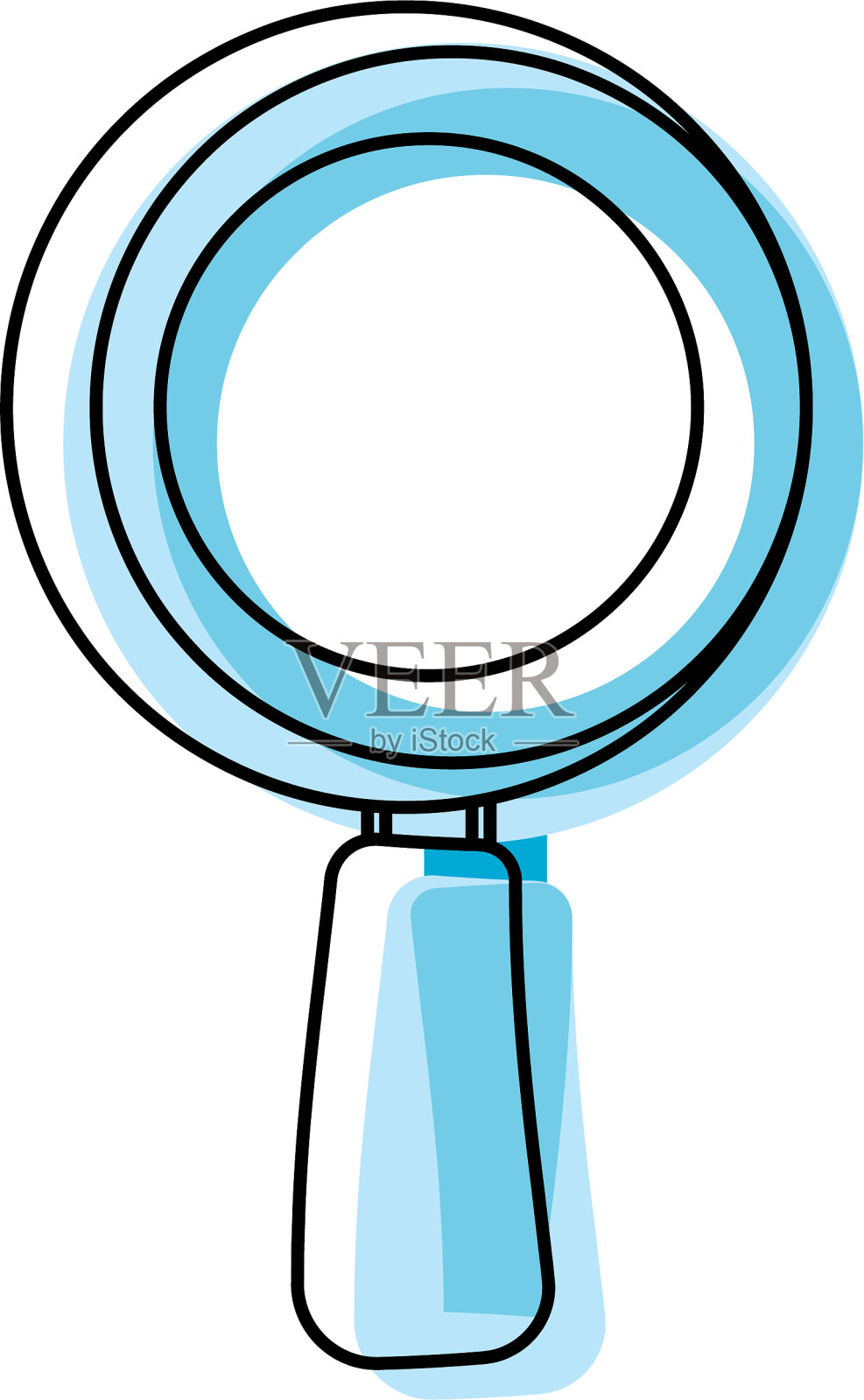 放大镜符号插画图片素材