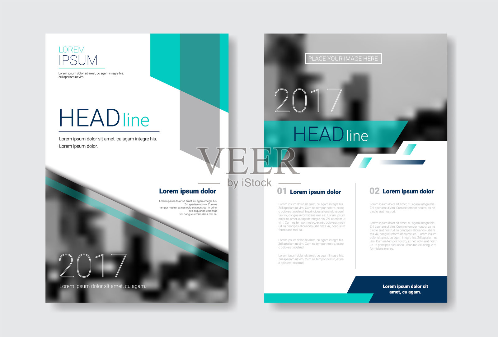 模板设计手册年报杂志插画图片素材