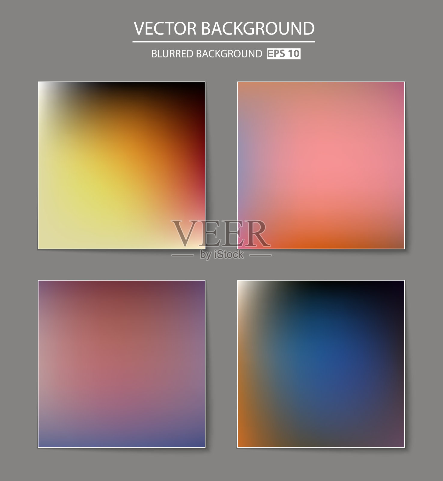 抽象的创意概念五彩缤纷插画图片素材