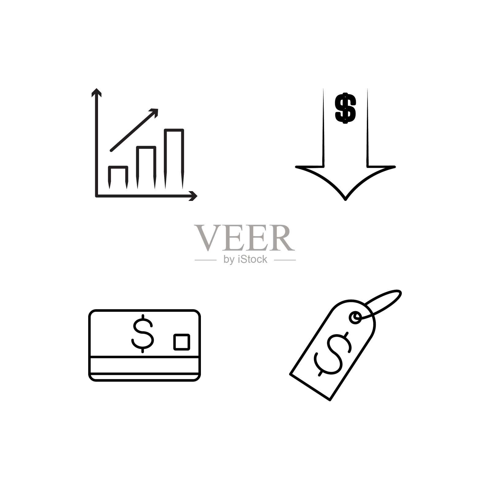 业务简单概述图标集图标素材