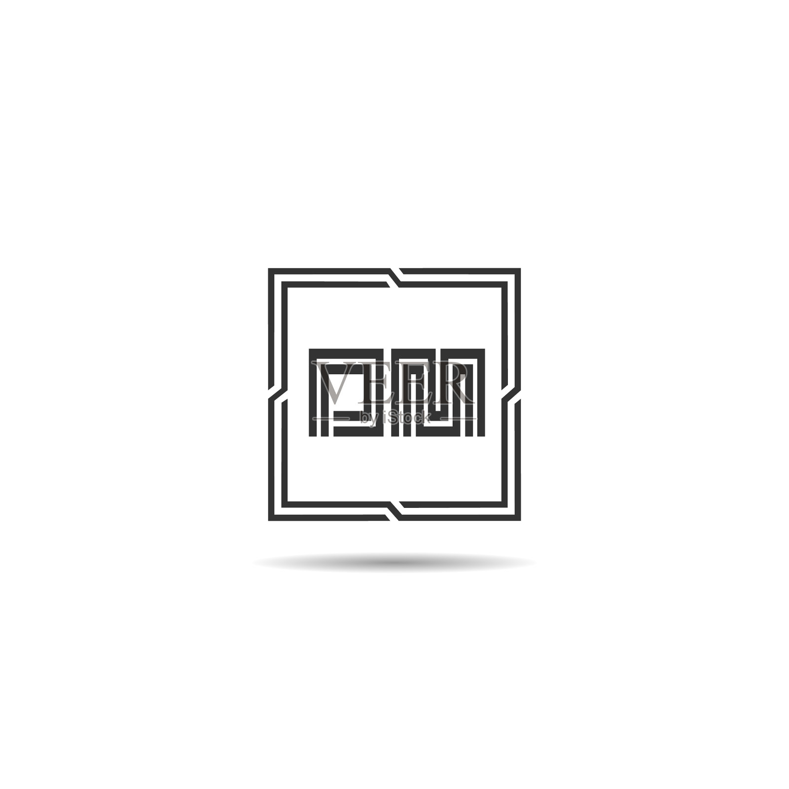 首字母dm标志模板设计图标素材