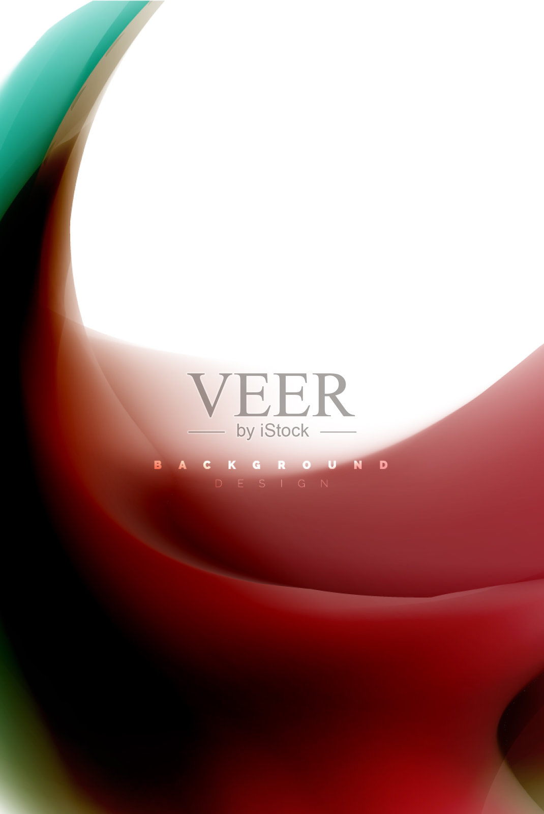 全息流体颜色流动彩色液体插画图片素材