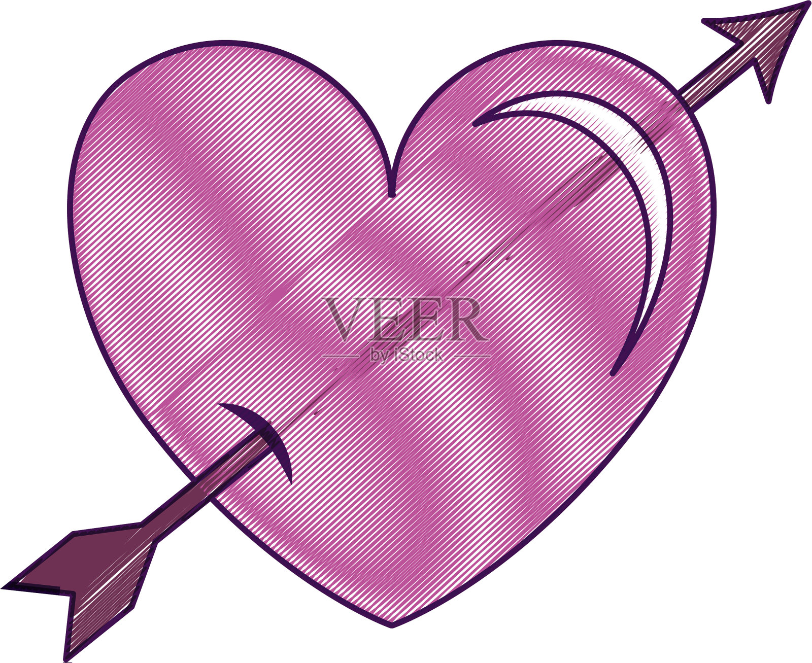 心爱用箭卡设计元素图片