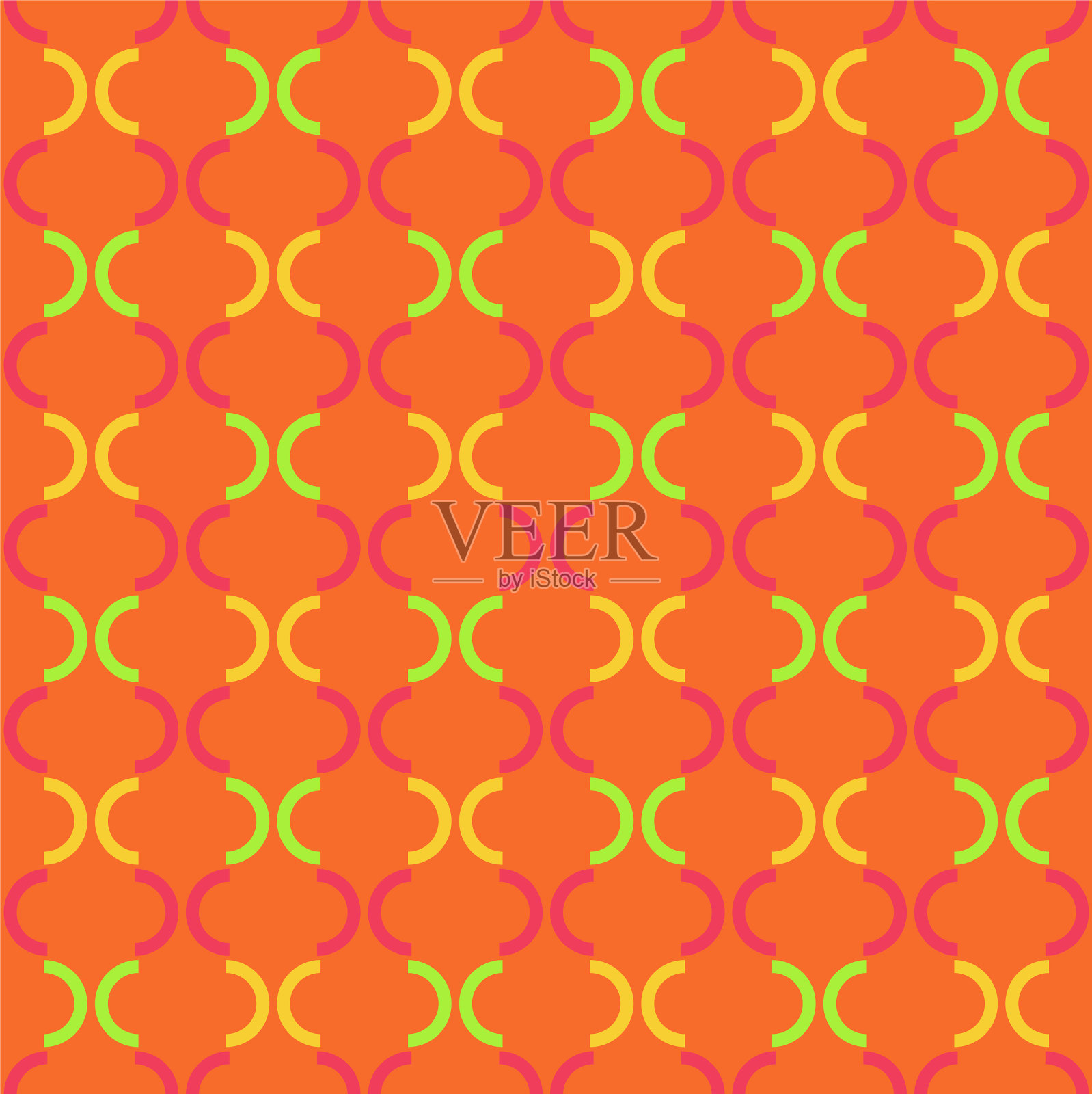 优雅的几何皇家无缝图案插画图片素材