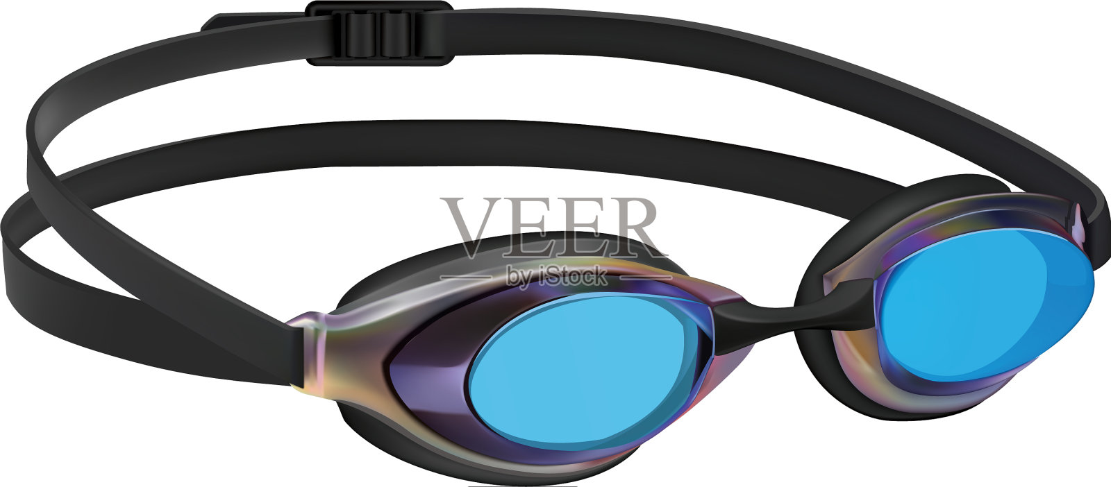 游泳运动眼镜设计元素图片