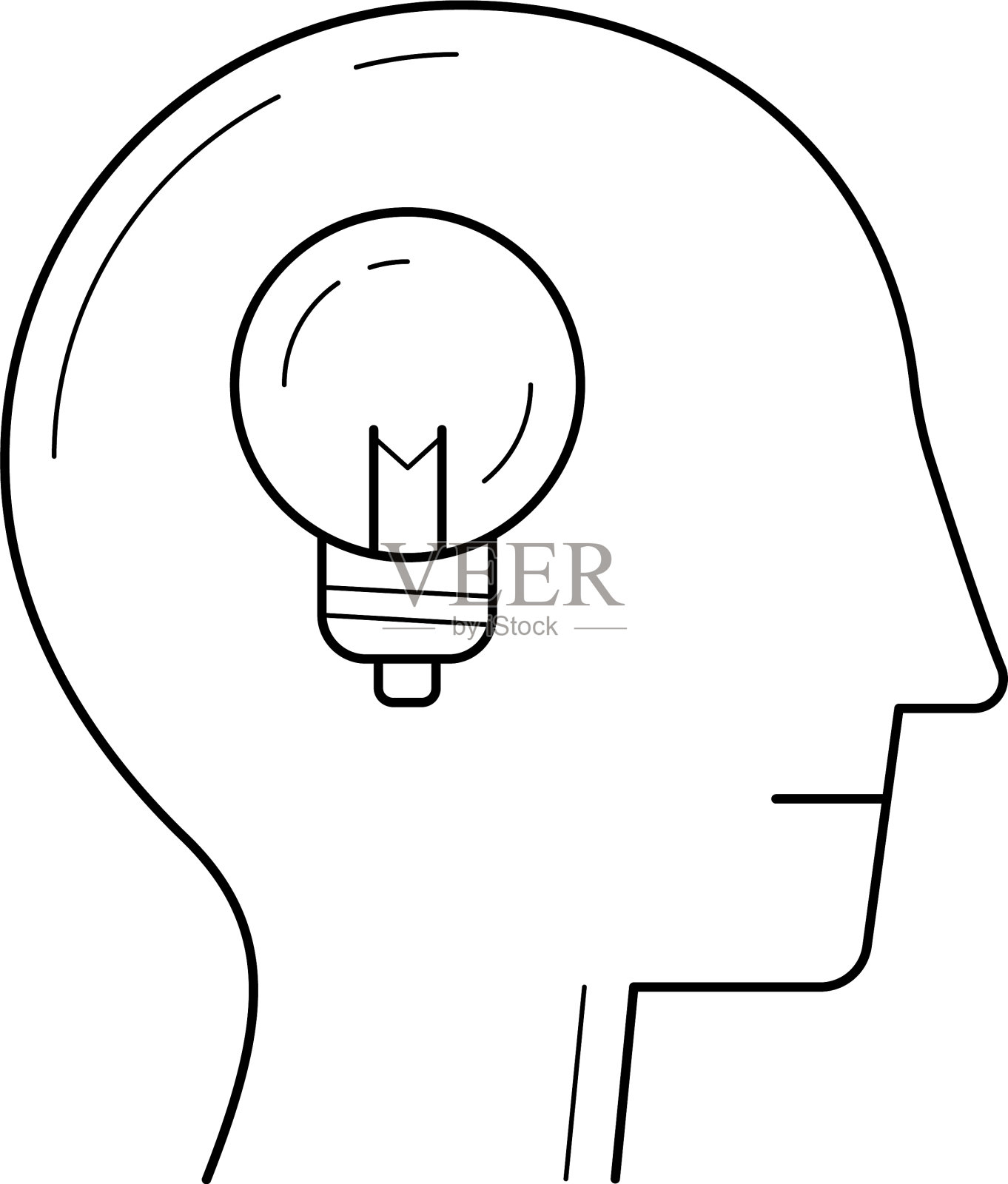 头脑风暴行图标设计元素图片