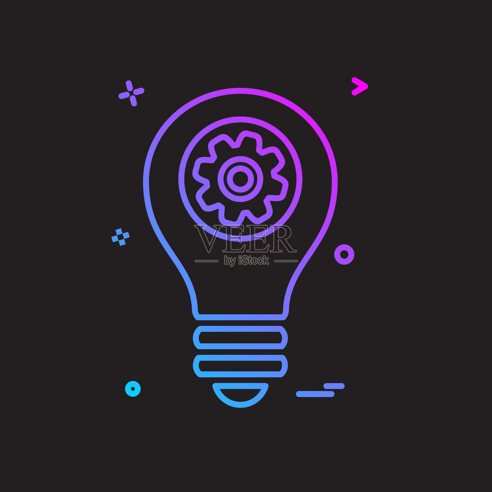 灯泡图标设计插画图片素材