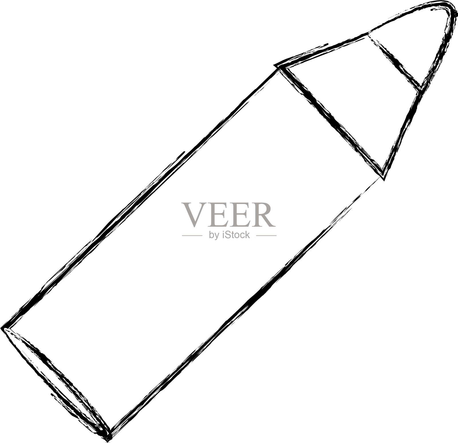 铅笔学校孤立的图标设计元素图片