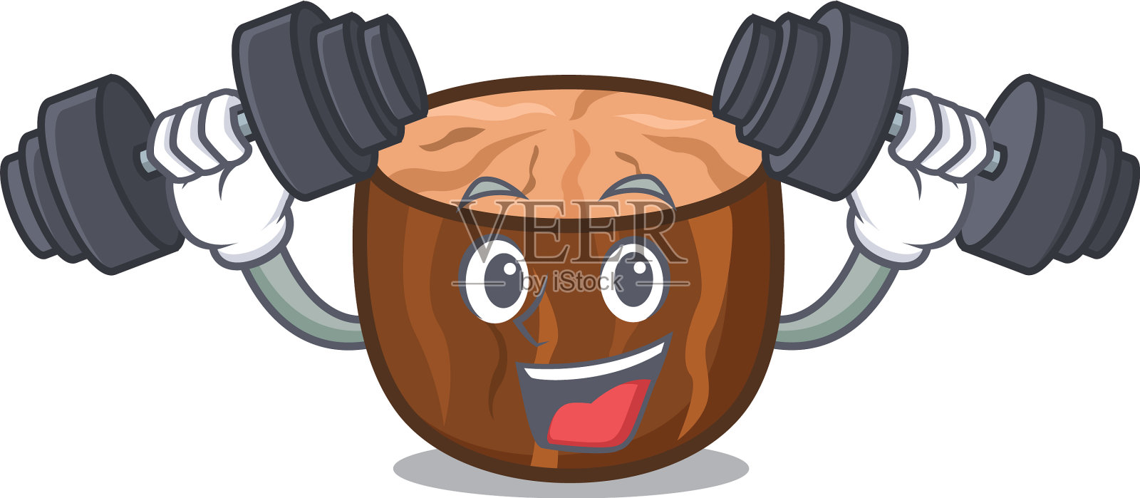 健身肉豆蔻人物卡通风格设计元素图片