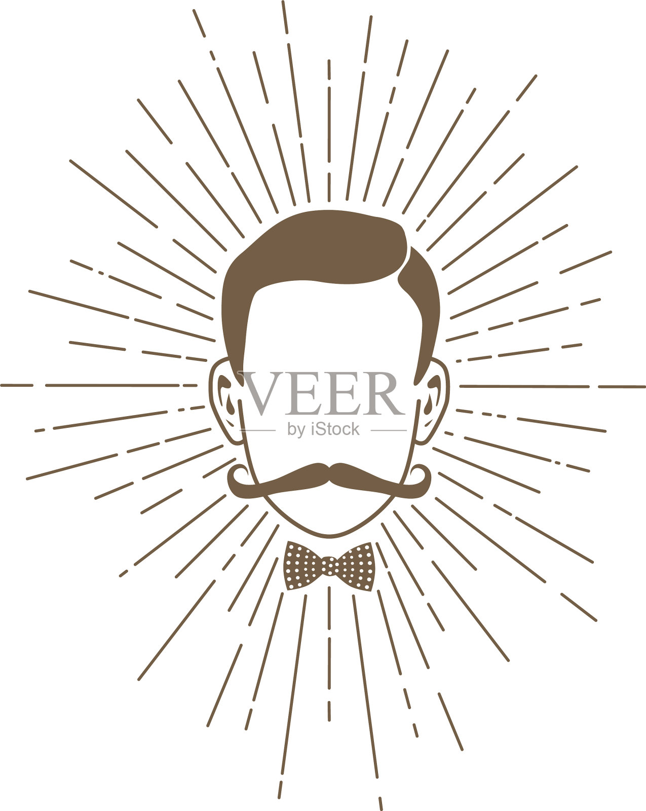 复古潮人绅士角色复古主题插画图片素材