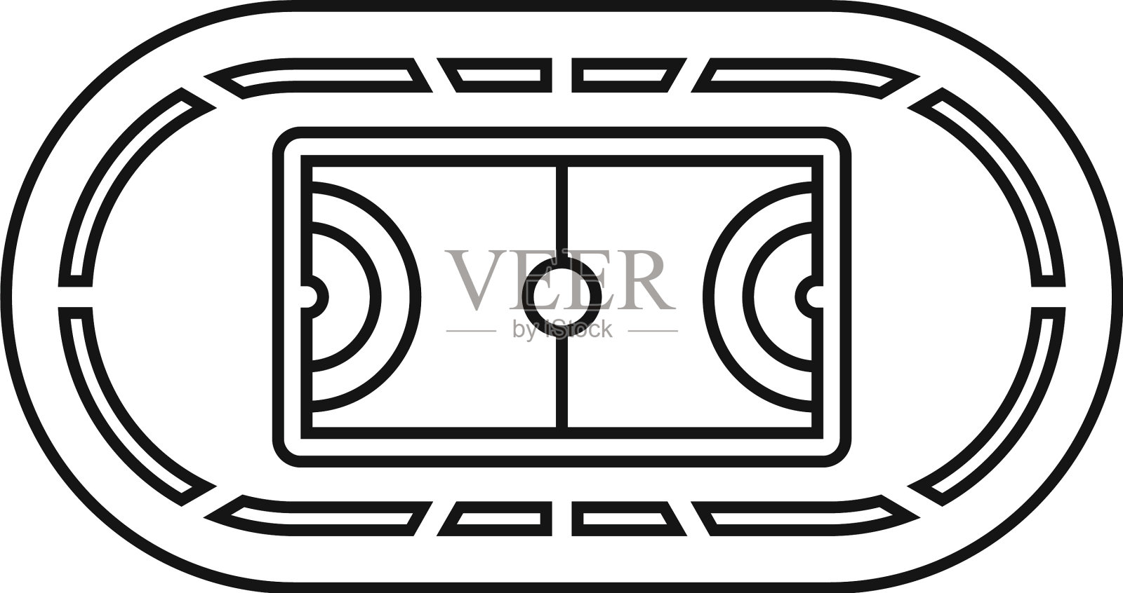 顶级运动领域图标轮廓风格图标素材