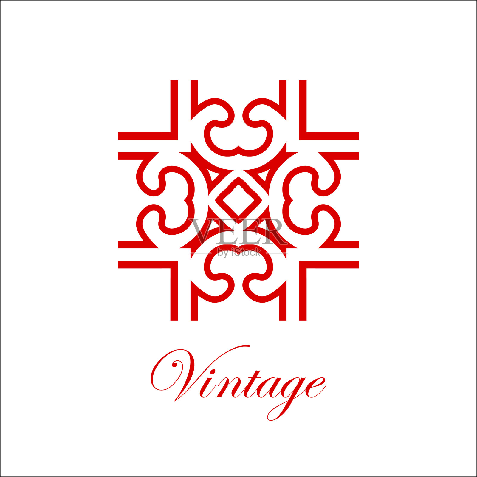 古董装饰标志插画图片素材