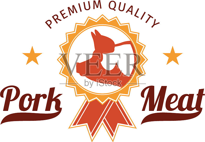 烧烤的标志插画图片素材