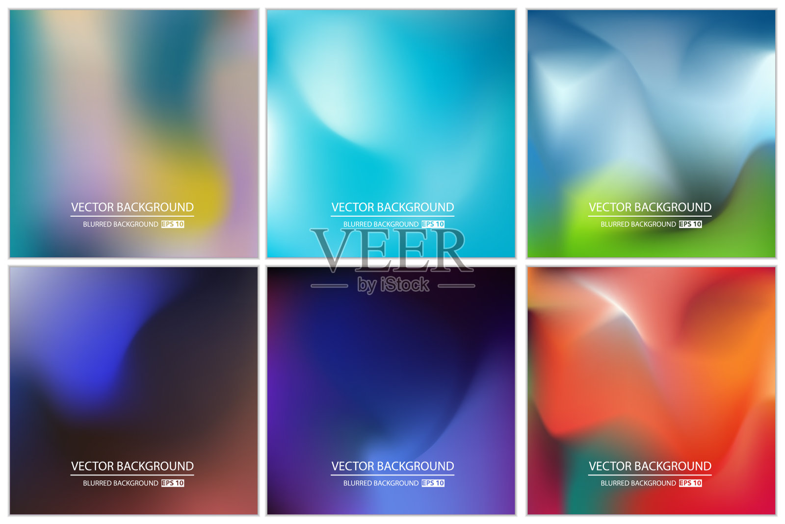 抽象的创意概念五彩缤纷插画图片素材