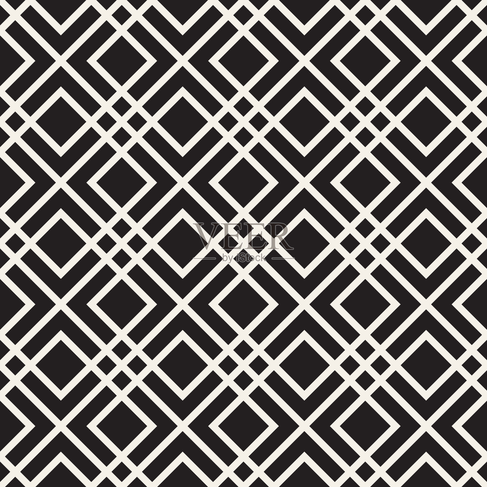 无缝格子图案现代时尚插画图片素材