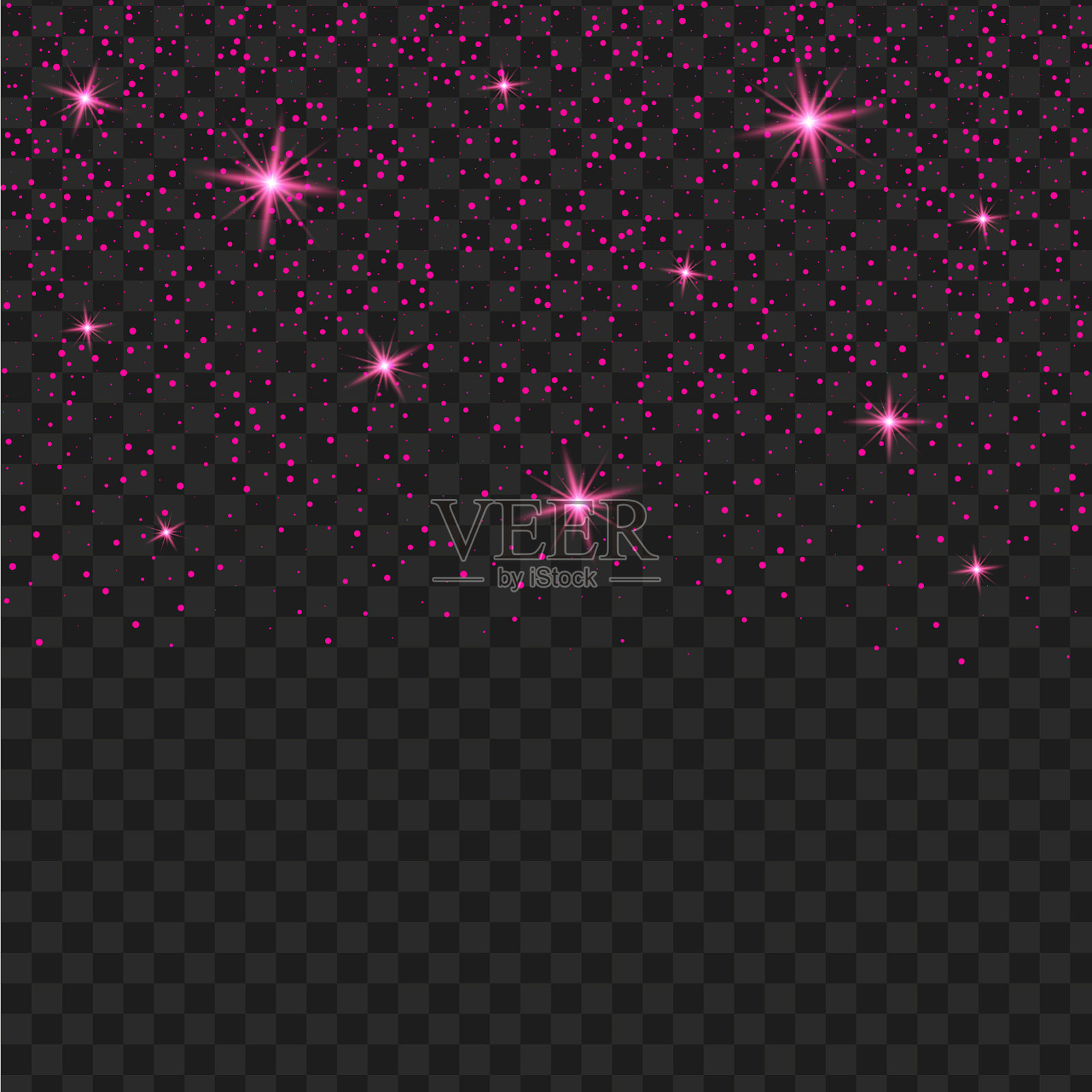 紫色透明，晶莹剔透，质感光泽迷人插画图片素材