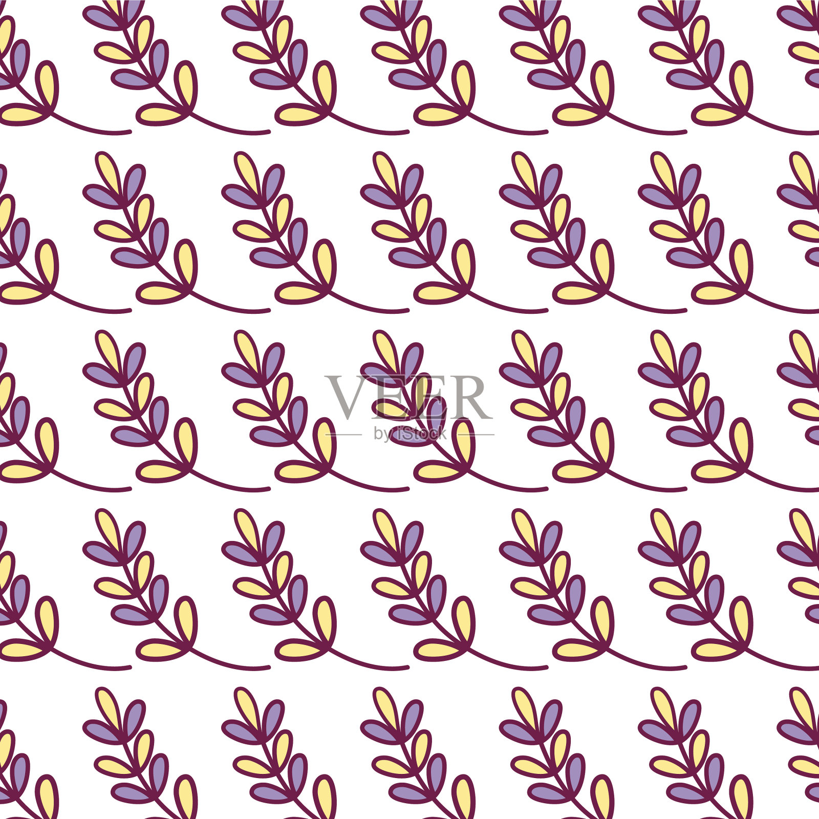 枝与叶天然植物背景设计插画图片素材