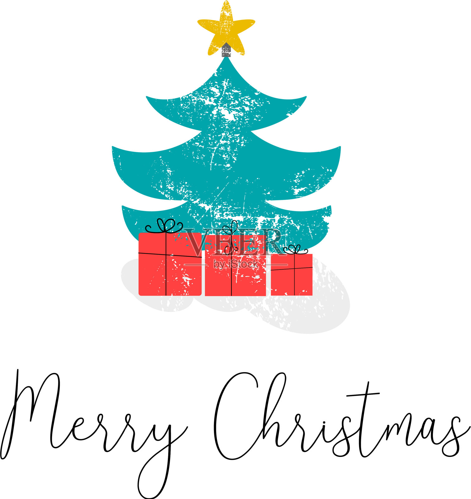 圣诞快乐，新年快乐卡通插画图片素材