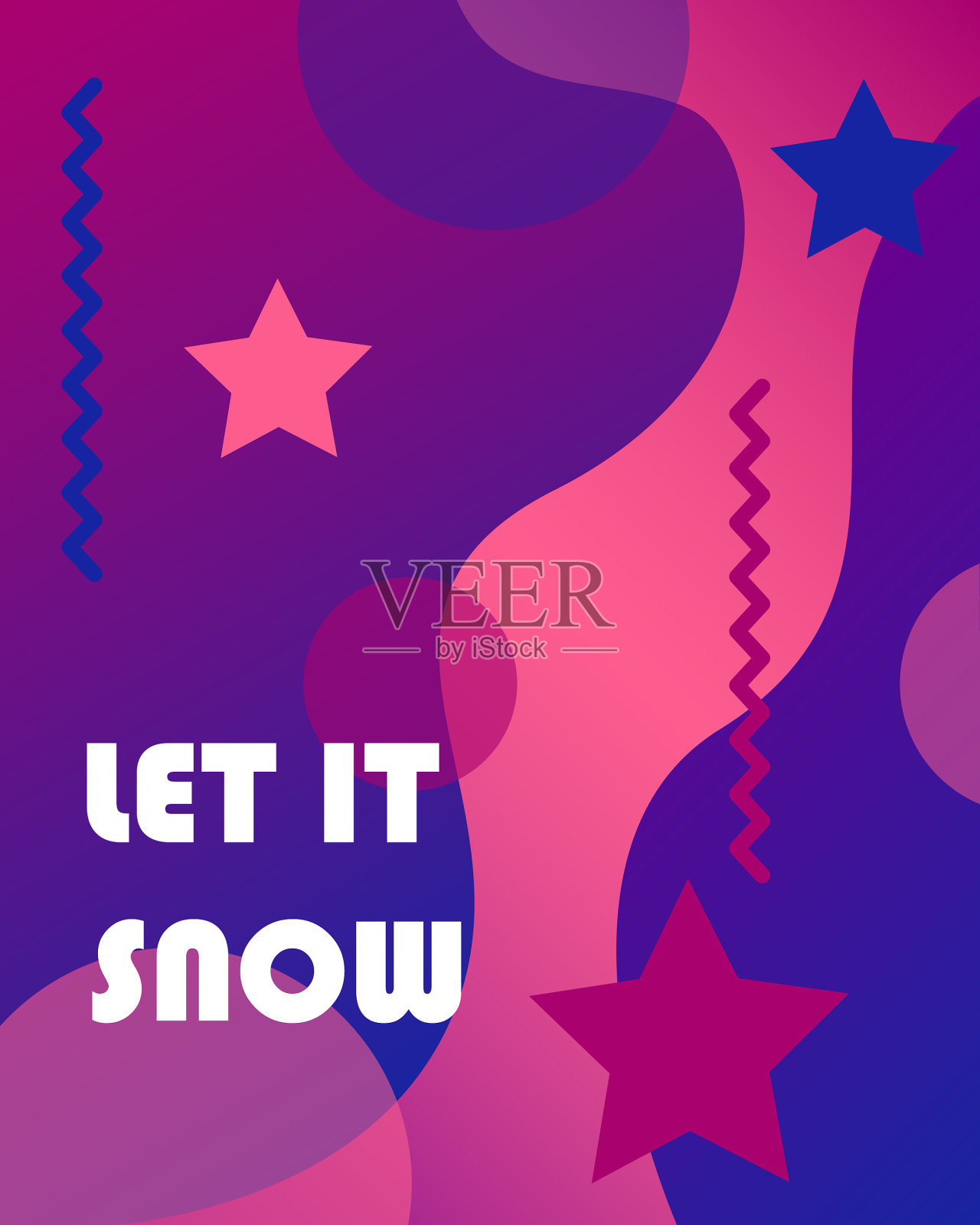 冬季背景与梯度插画图片素材