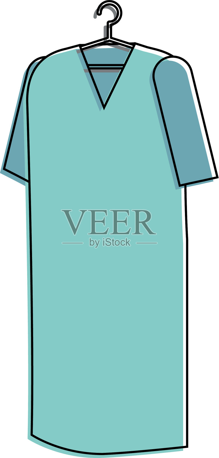 病人挂大衣图标设计元素图片