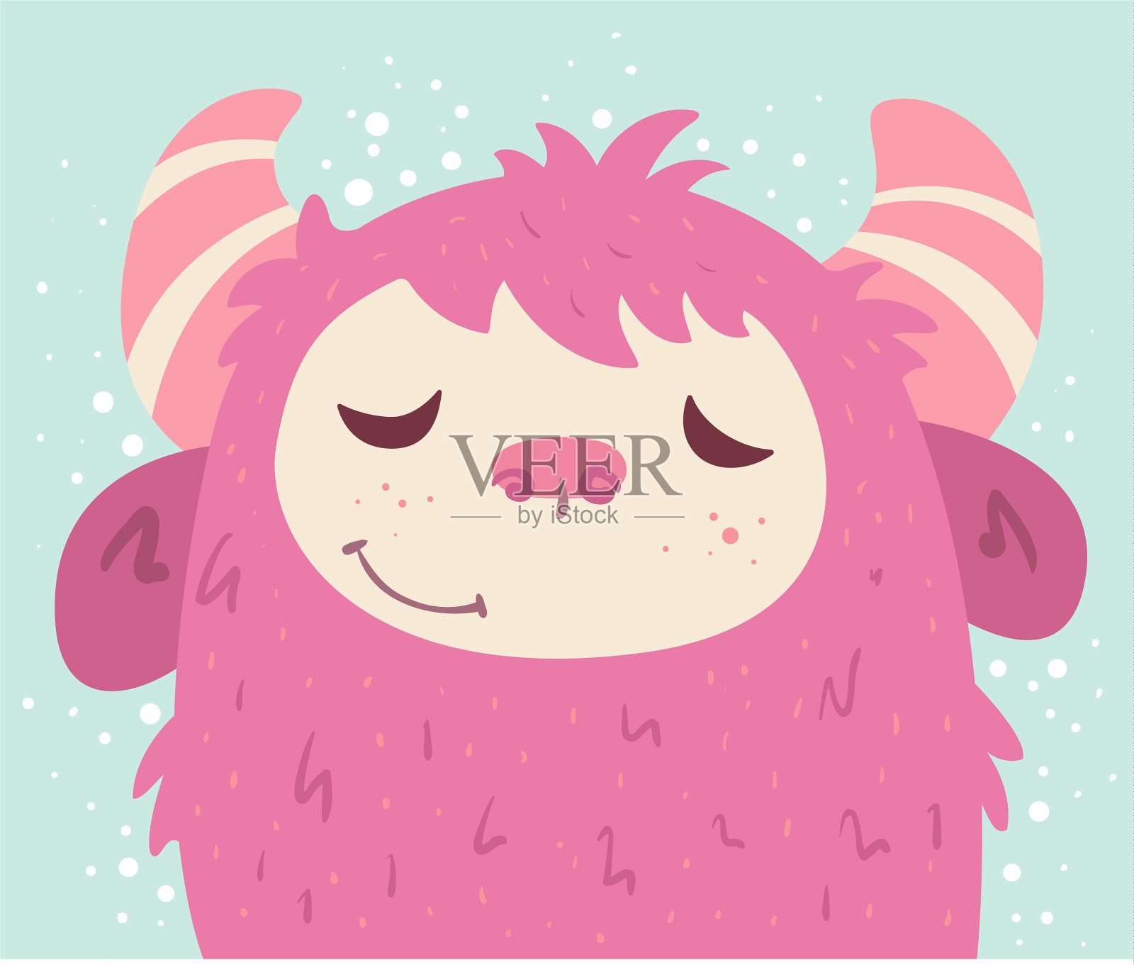 卡通怪物插画图片素材